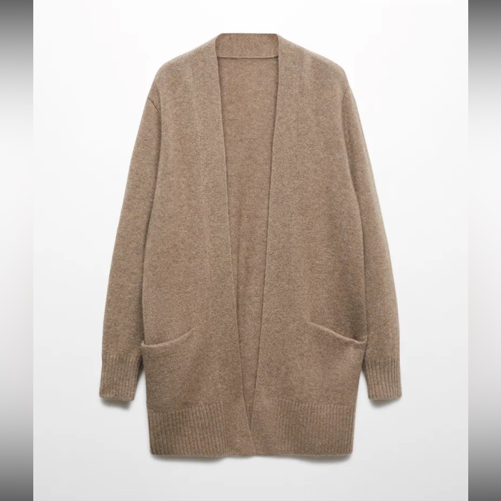 Mango 100% Cashmere Cardigan With Pockets